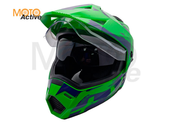 Шлем детский AiM JK802Y Green/Blue